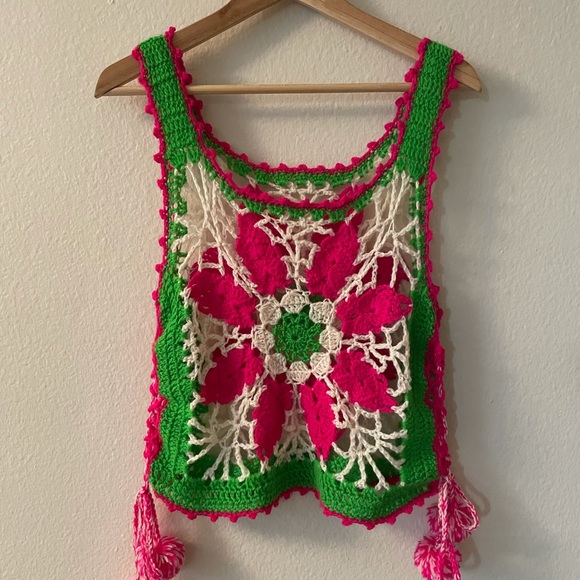 Tops - Vintage 60s Crochet Top